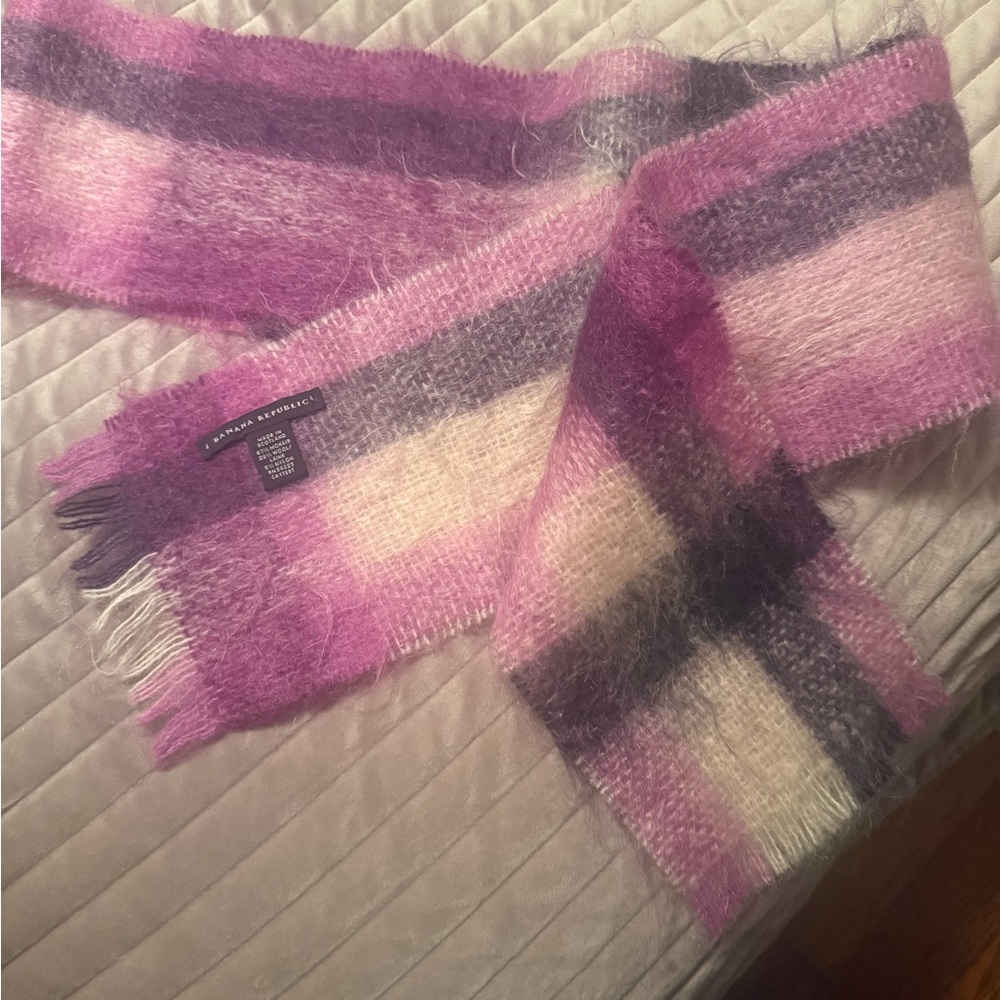Pink and Purple Women's Scarf 68 inches long, 6 inches wide.